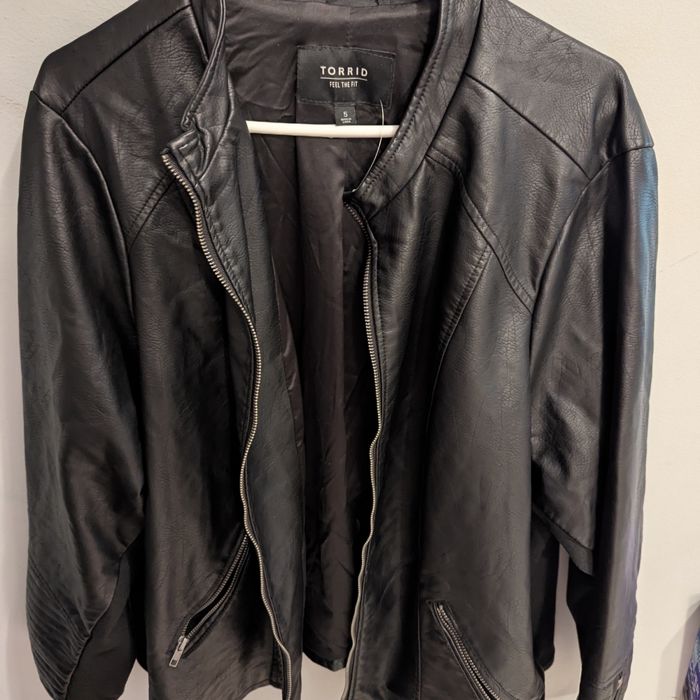 Torrid Black Leather Jacket